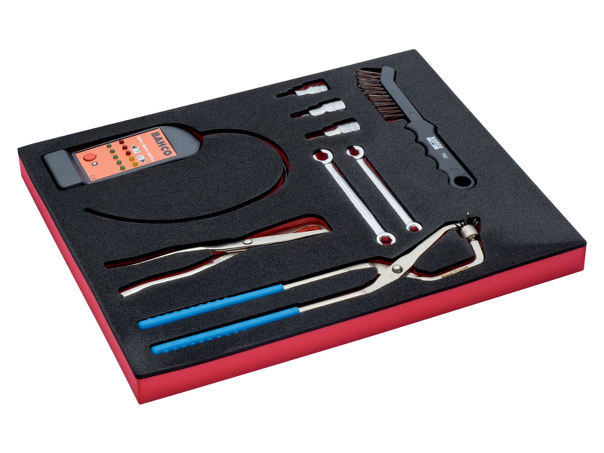 Juego de llaves de estrella y cepillo en bandeja de foam 2/3 Fit&Go (9 piezas)