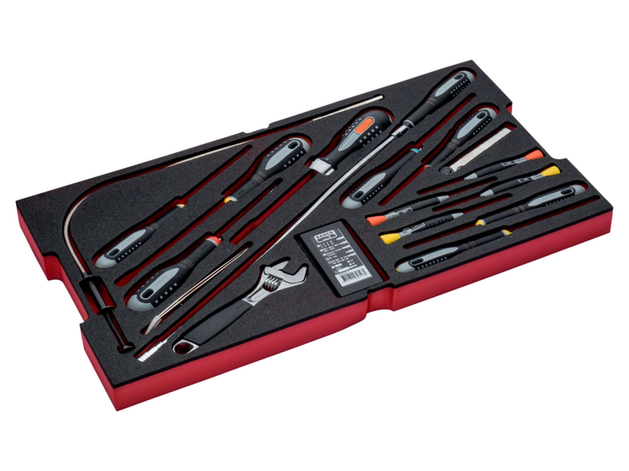 Juego de vasos en bandeja de foam para las maletas rígidas 