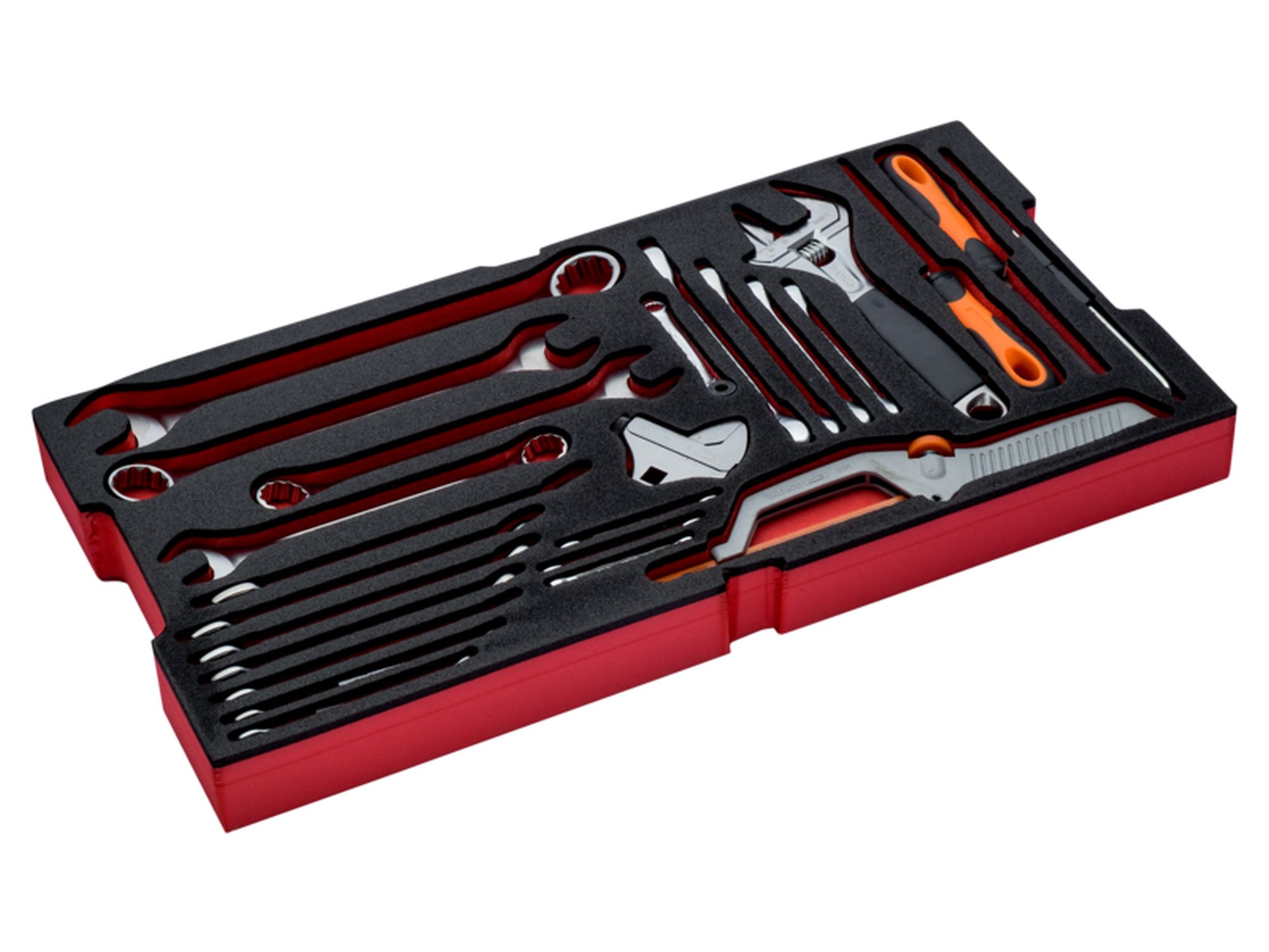 Juego de llaves en bandeja de foam para las maletas rígidas 