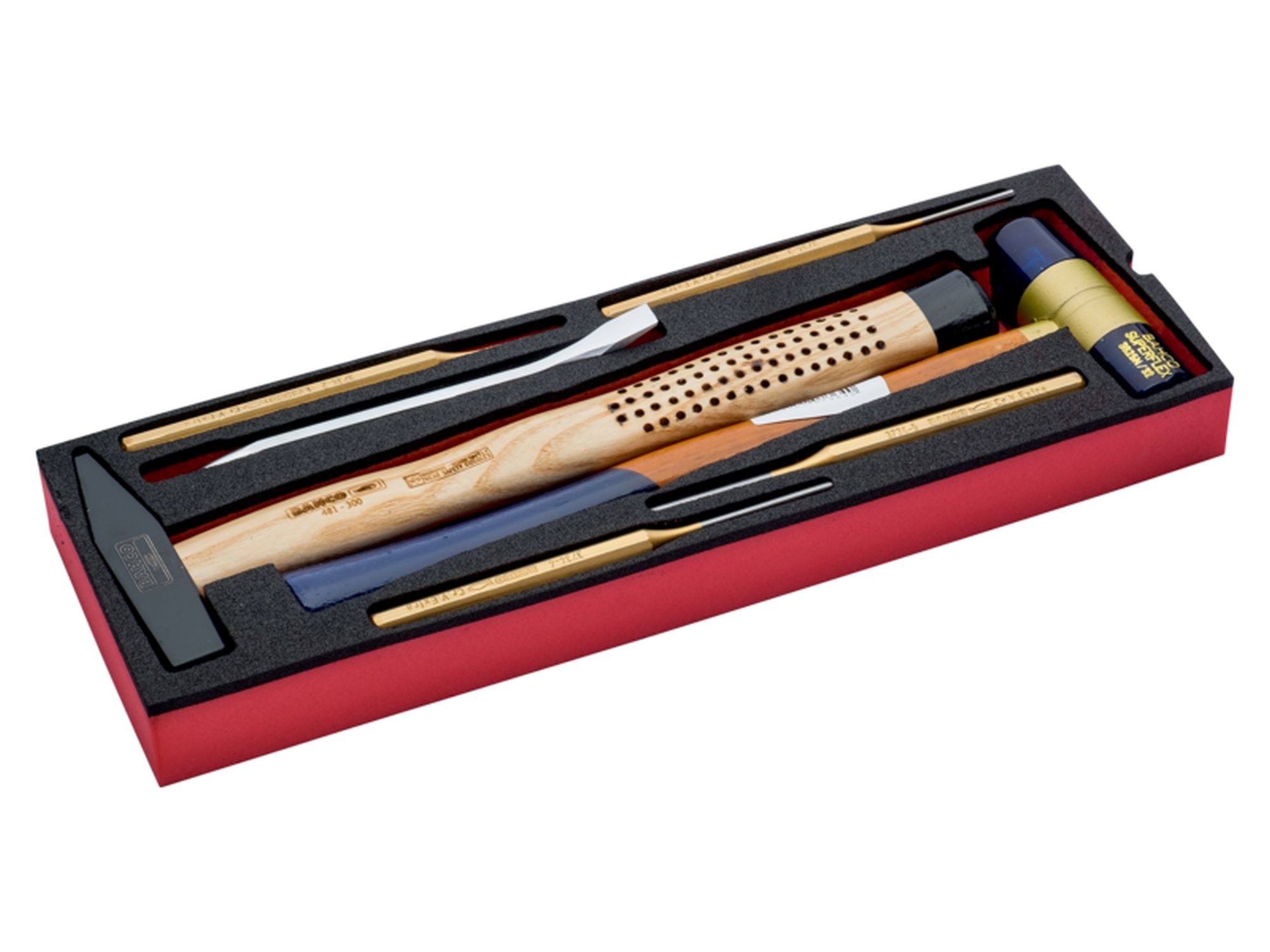 Juego de herramientas de golpeo en bandeja de foam para las maletas rígidas 