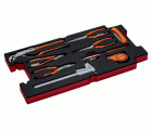 Juego de alicates para usos generales en bandeja de foam para las maletas rígidas 