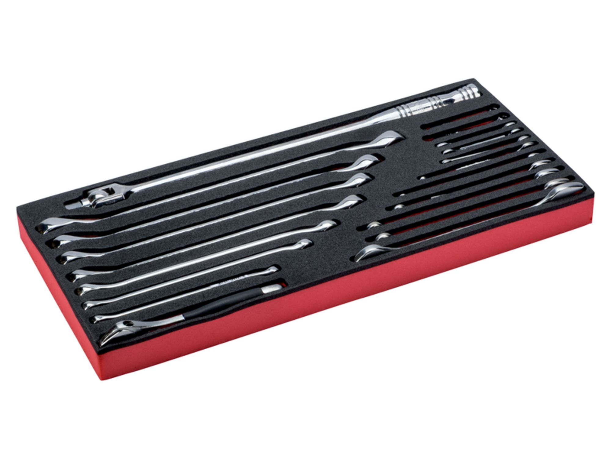 Bandeja de foam con composición de herramientas en pulgadas para nuestras cajas metálicas de las series 1483K y 1483KHD (20 piezas)