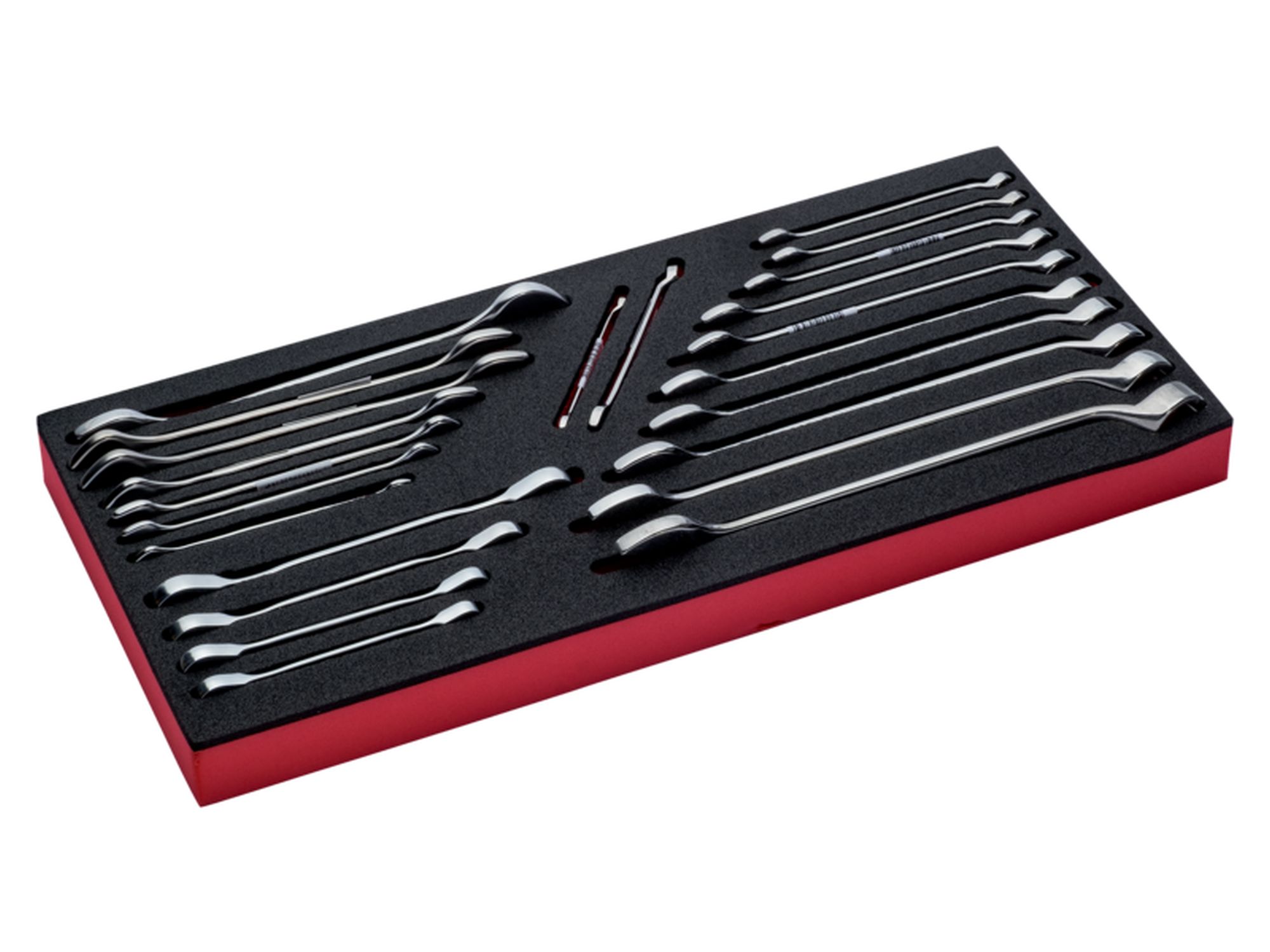 Bandeja de foam con composición de herramientas en pulgadas para nuestras cajas metálicas de las series 1483K y 1483KHD (23 piezas)
