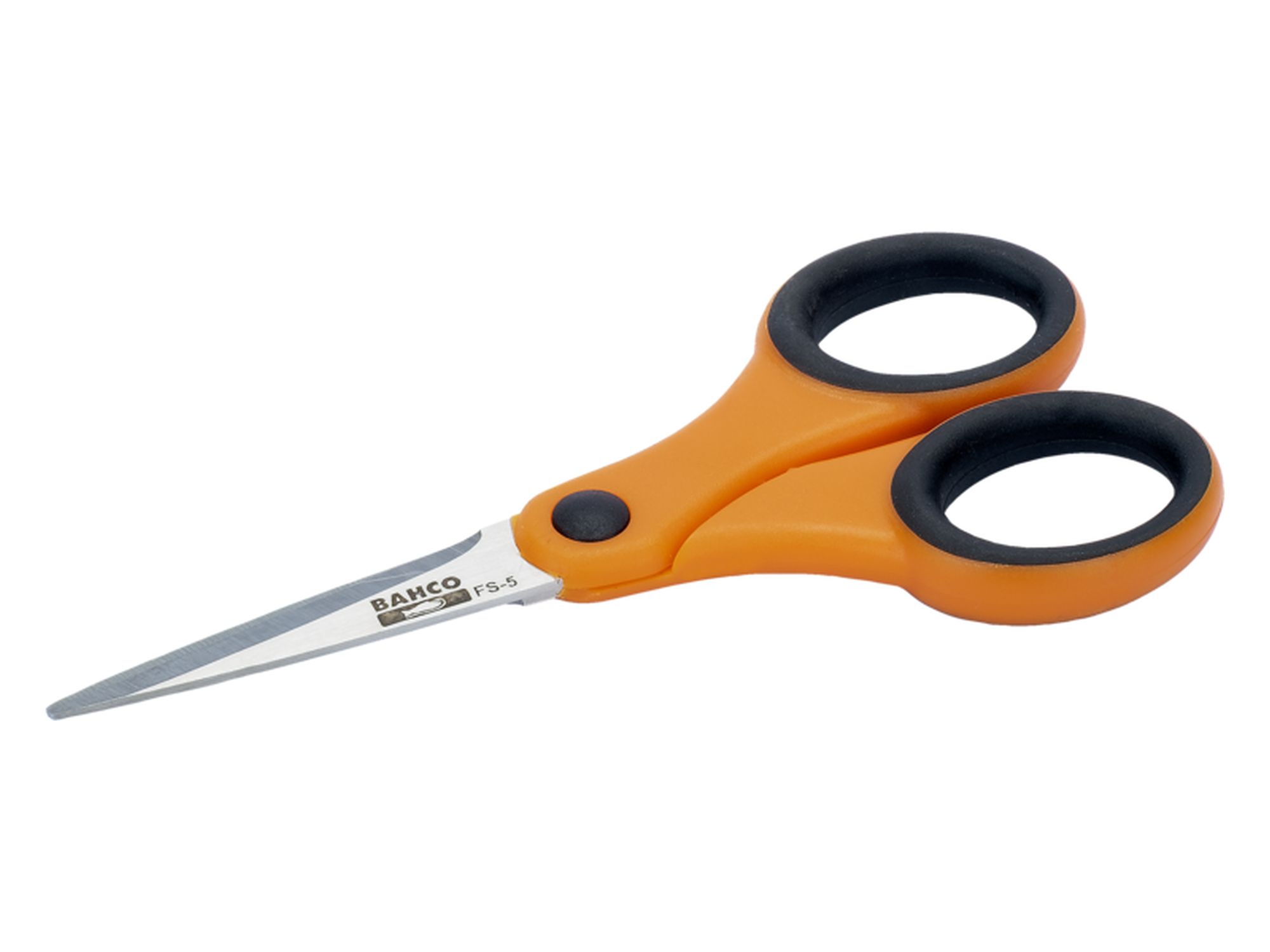 Tijera de uso floral pequeña de 125 mm con anillas de tacto suave