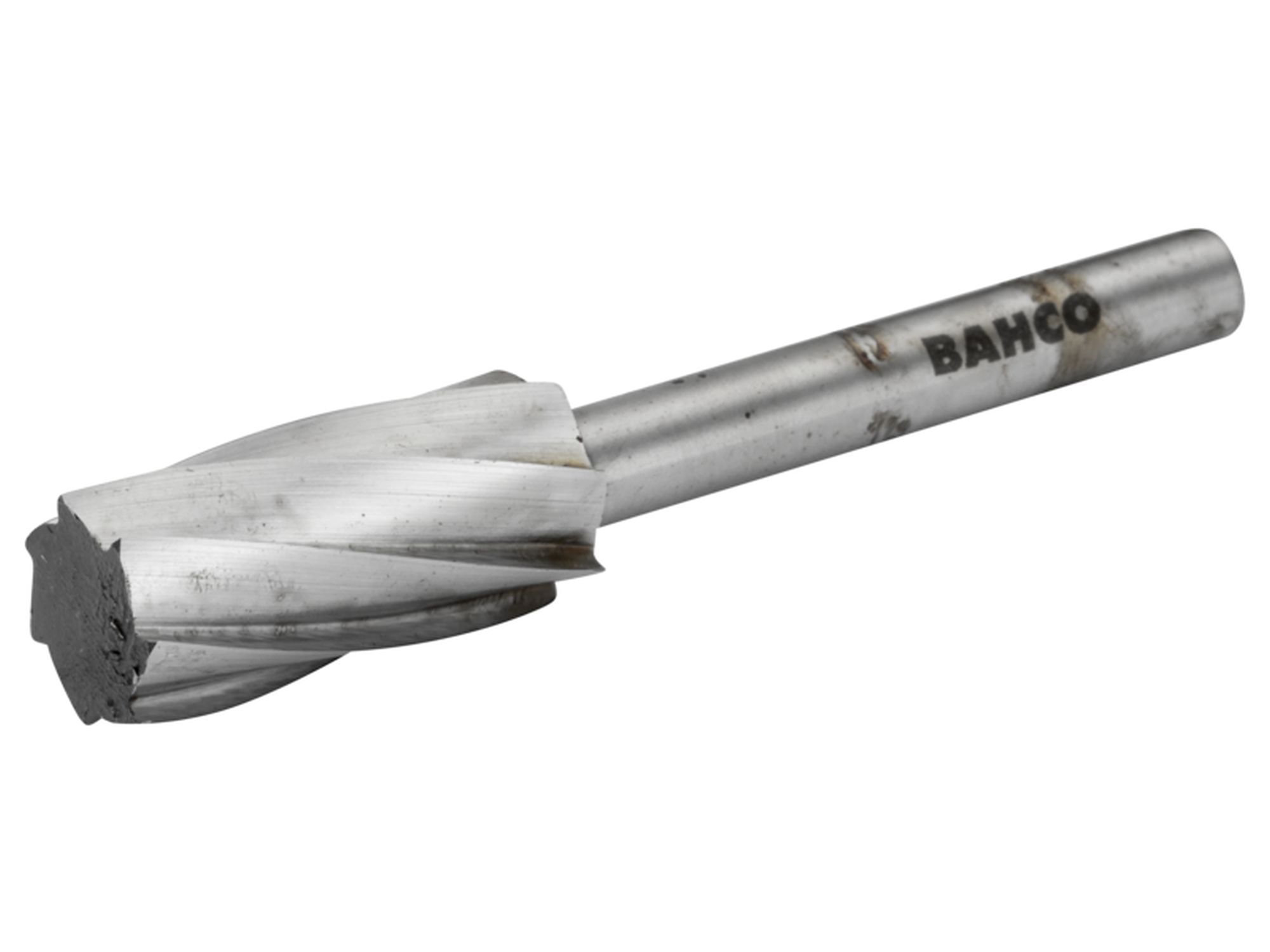 Lima rotativa cilíndrica en forma de A, de acero rápido, 12 x 25 mm, para acero blando, con corte medio (6 mm)