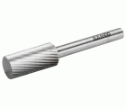 Lima rotativa cilíndrica en forma de A, de acero rápido, 12 x 25 mm, para acero blando, con corte medio (6 mm; embalaje individual)