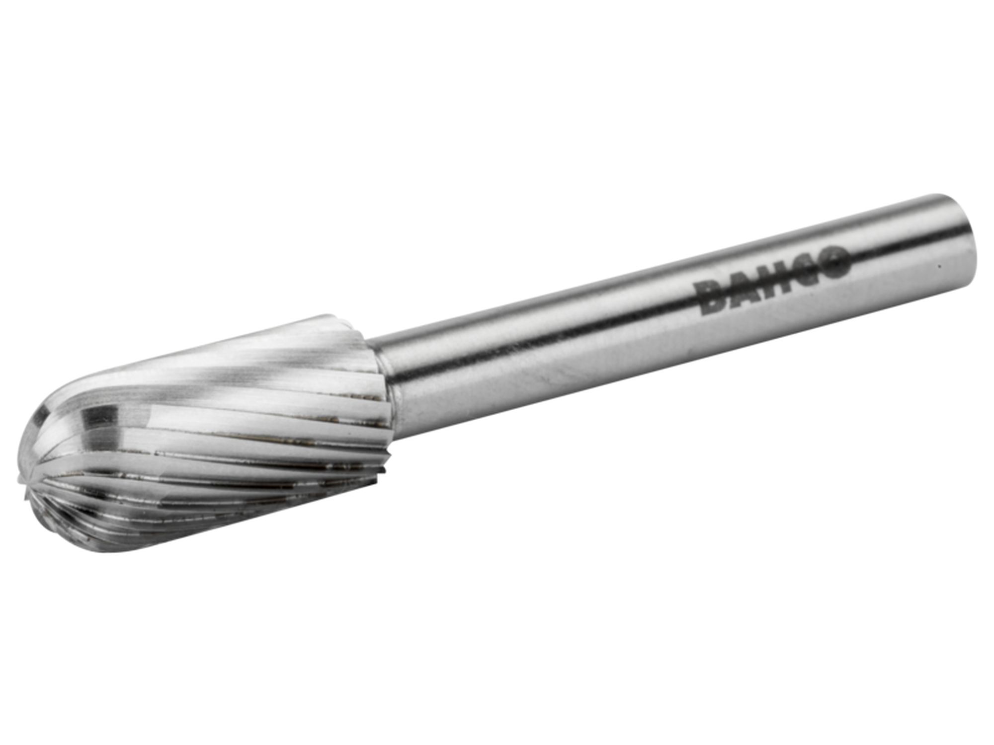 Lima rotativa cilíndrica de punta redonda, de acero rápido, 10 x 20 mm, para acero blando, con corte medio (6 mm; embalaje individual)