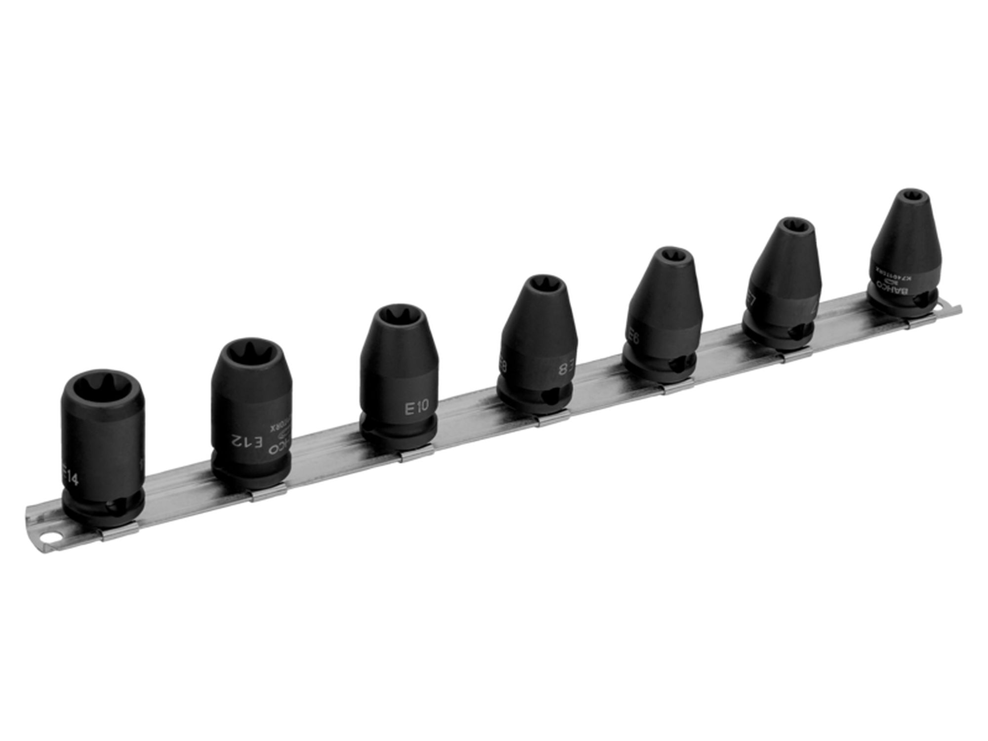 Juego de vasos de impacto fosfatados, con cuadradillo de 3/8