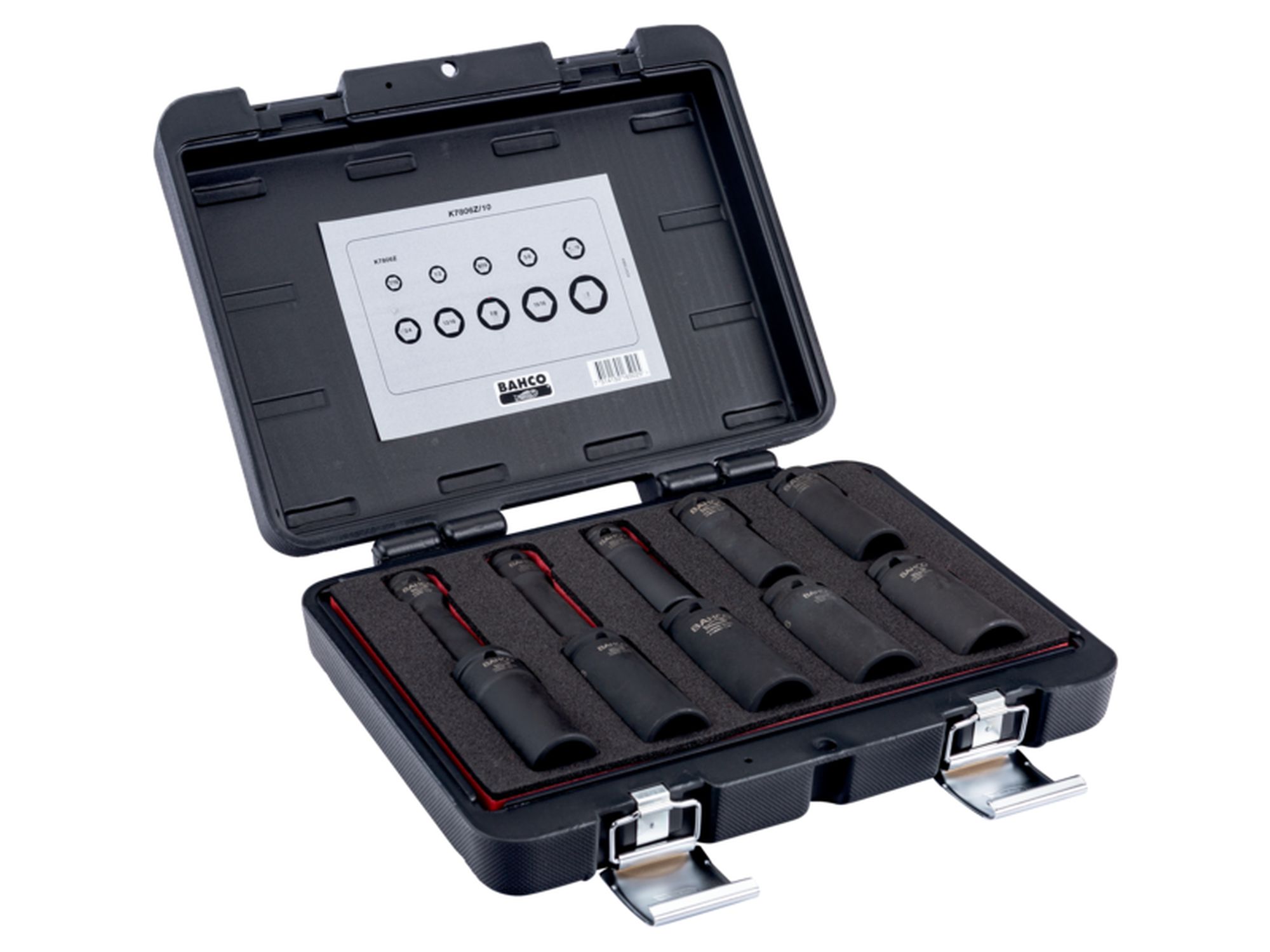 Juego de vasos de impacto de serie larga, fosfatados, con cuadradillo de 1/2