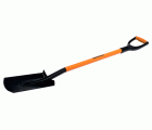 Pala de jardinería con mango en D bi-componente, 1200 mm, tamaño grande