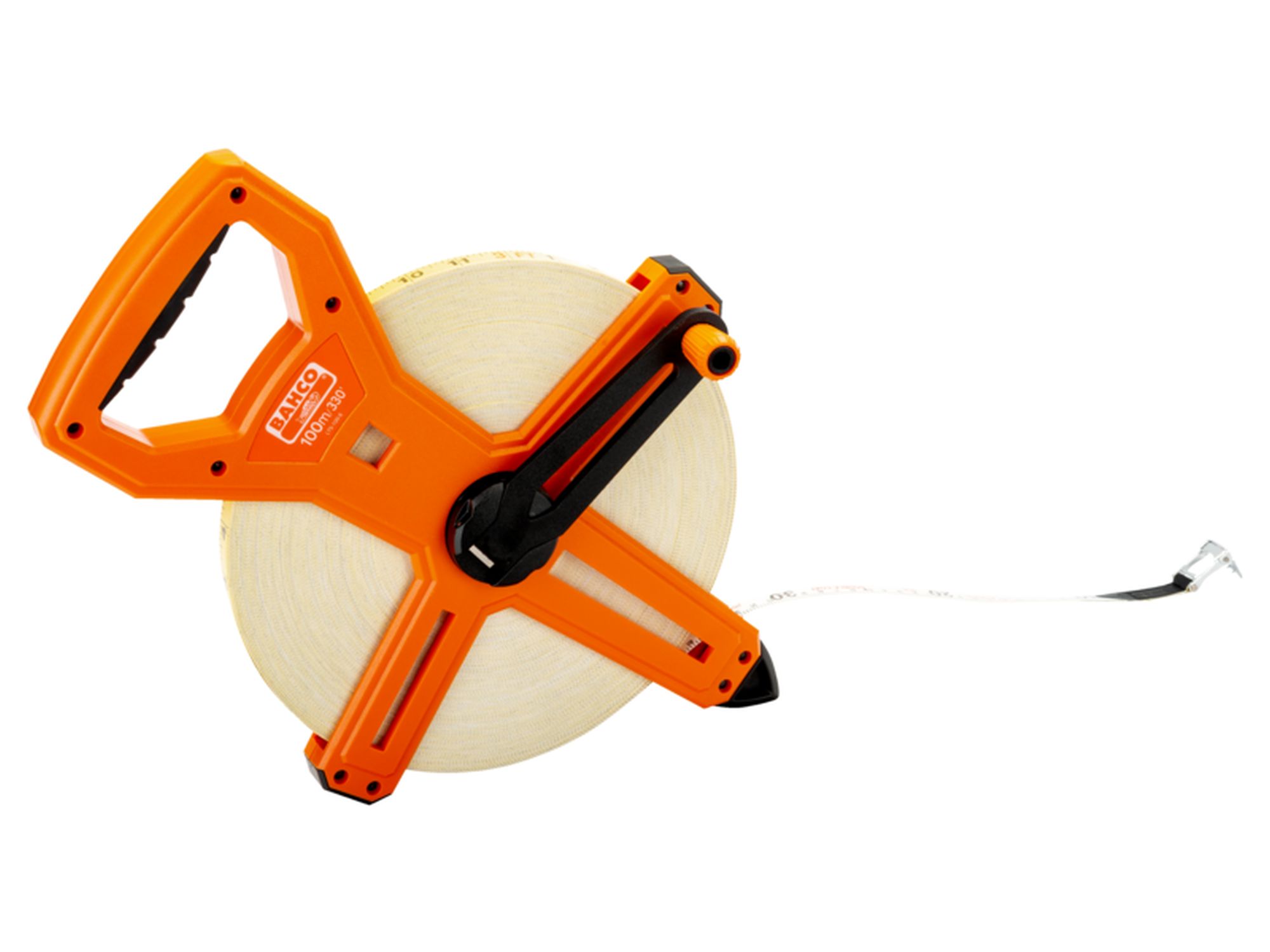 Cinta métrica con capa de nylon y carcasa abierta, 100 m