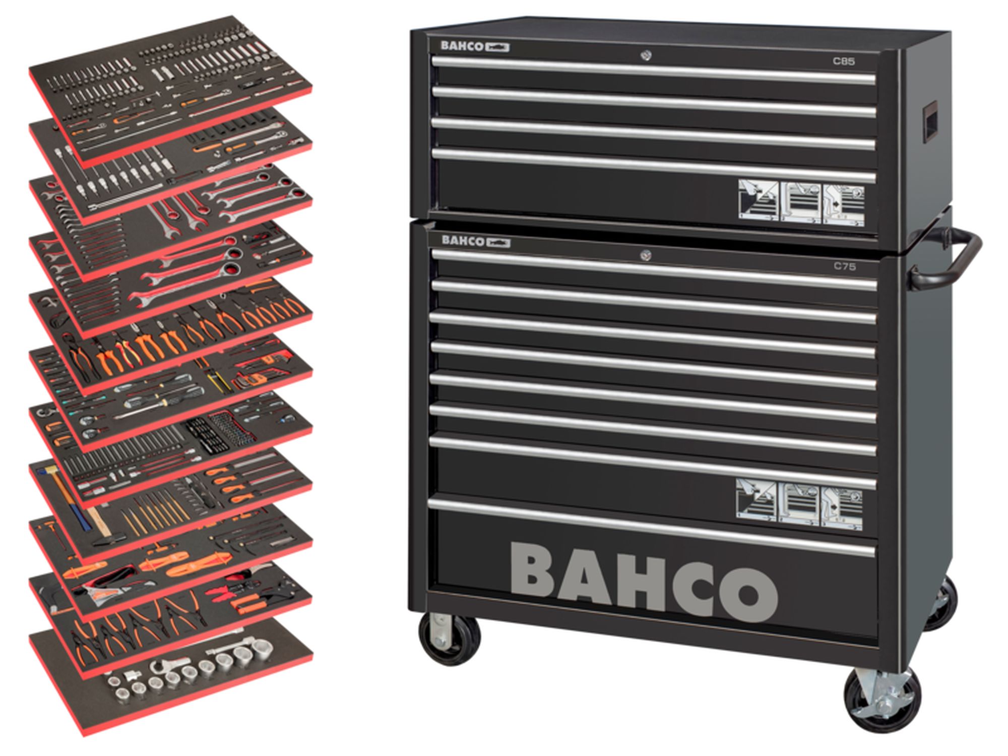 Tool Trolley General Purpose Toolkit - 758 Pcs