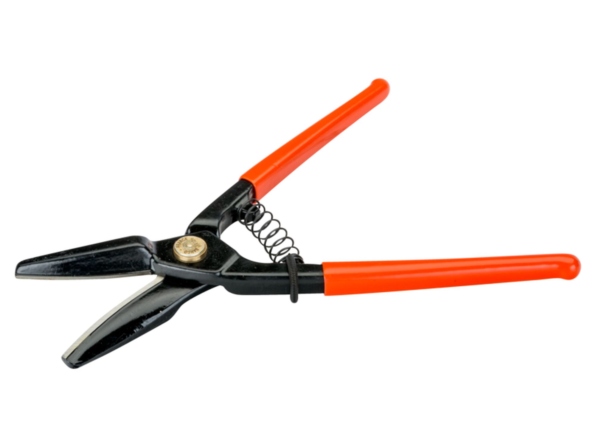 Tijeras cortachapas tradicional de corte recto con dos hojas finas (260 mm)