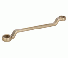 Llave de estrella acodada de dos bocas de 16 x 17 mm, anti-chispa de aluminio bronce (220 mm)