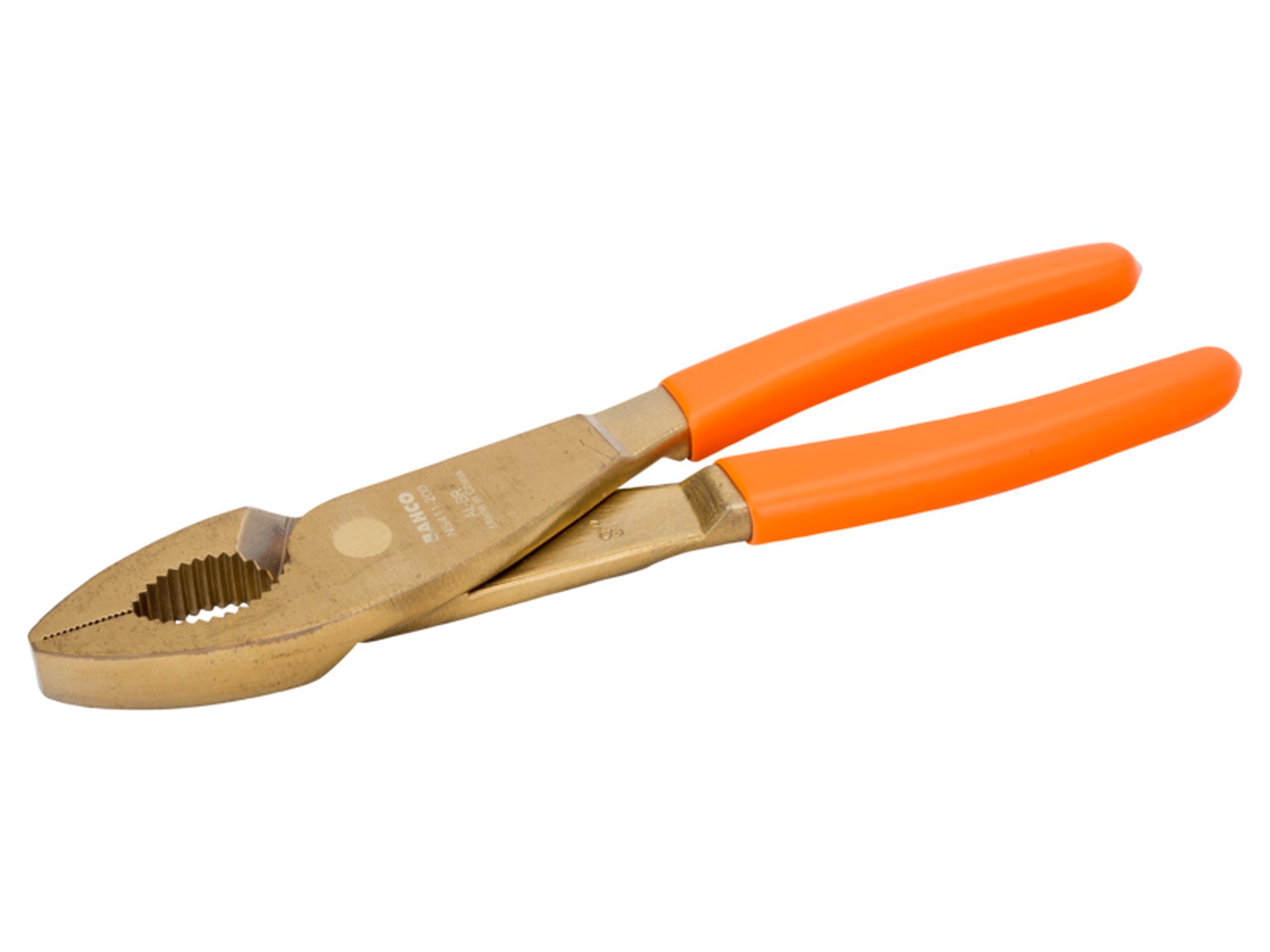 Tenaza para gasista, anti-chispa de aluminio bronce (200 mm)