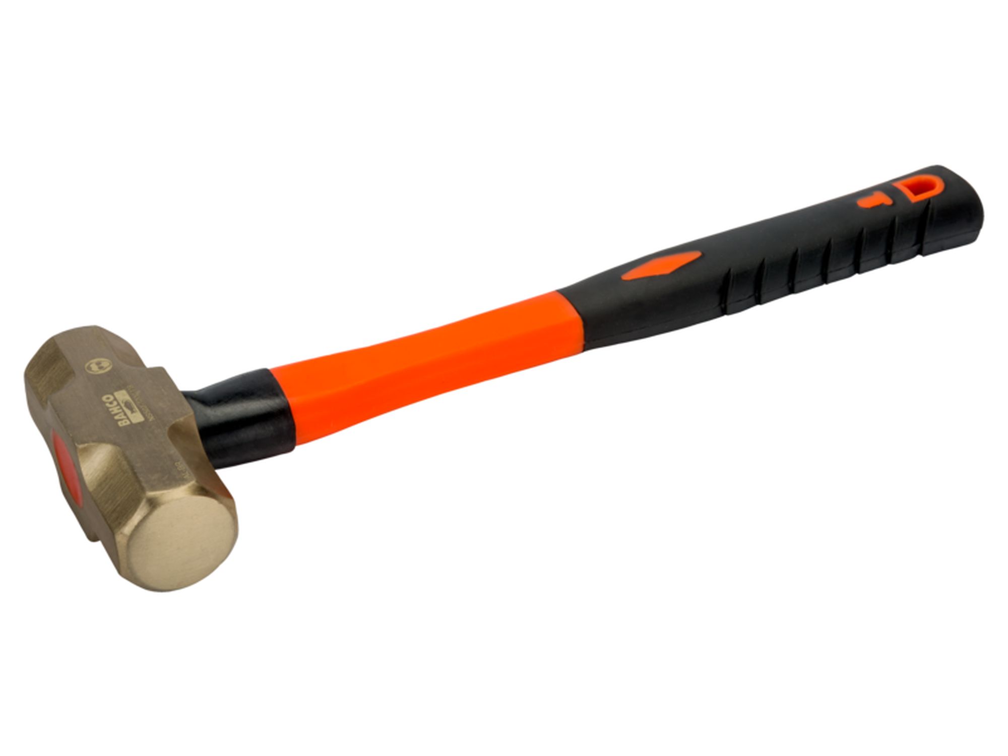 Maza anti-chispa con cabeza de aluminio bronce y mango de fibra de vidrio (4,5 kg)