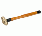 Martillo de bola anti-chispa, con cabeza de aluminio bronce y mango de madera (450 g)