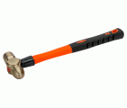Martillo de bola anti-chispa, con cabeza de aluminio bronce y mango de fibra de vidrio (300 g)