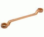 Llave de estrella acodada de dos bocas de 24 x 26 mm, anti-chispa de Cobre Berilio (340 mm)