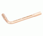Llave acodada, anti-chispa de Cobre Berilio (2 mm)