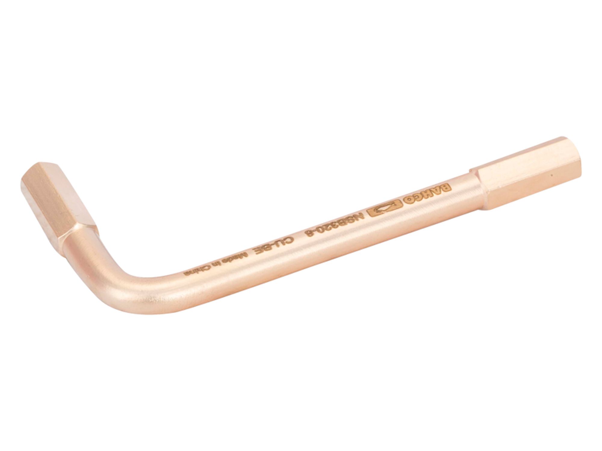 Llave acodada, anti-chispa de Cobre Berilio (2 mm)