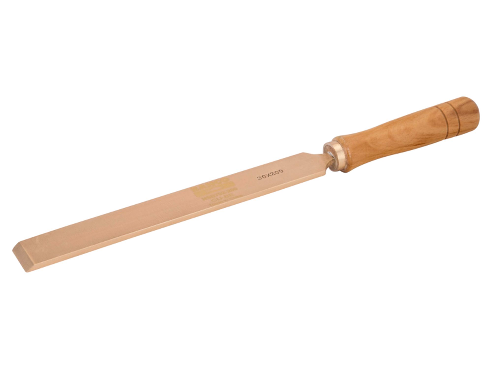 Rasqueta plana, anti-chispa de Cobre Berilio (20 mm)