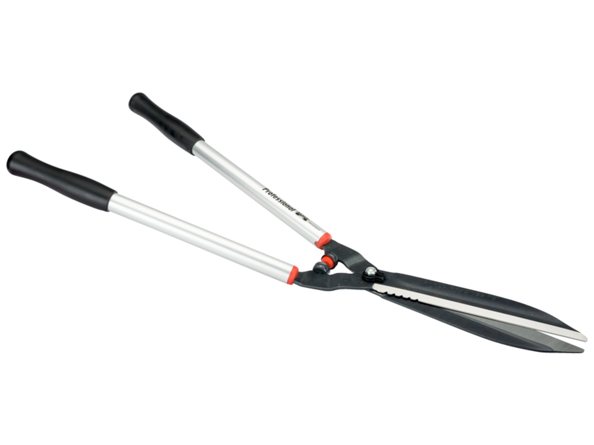 Ligero cortasetos especialmente largo para trabajos pesados con mango de aluminio de 730 mm