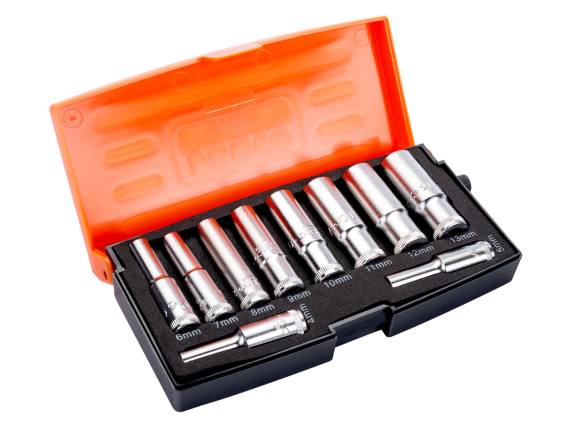 Juego de vasos serie larga con cuadradillo de 1/4