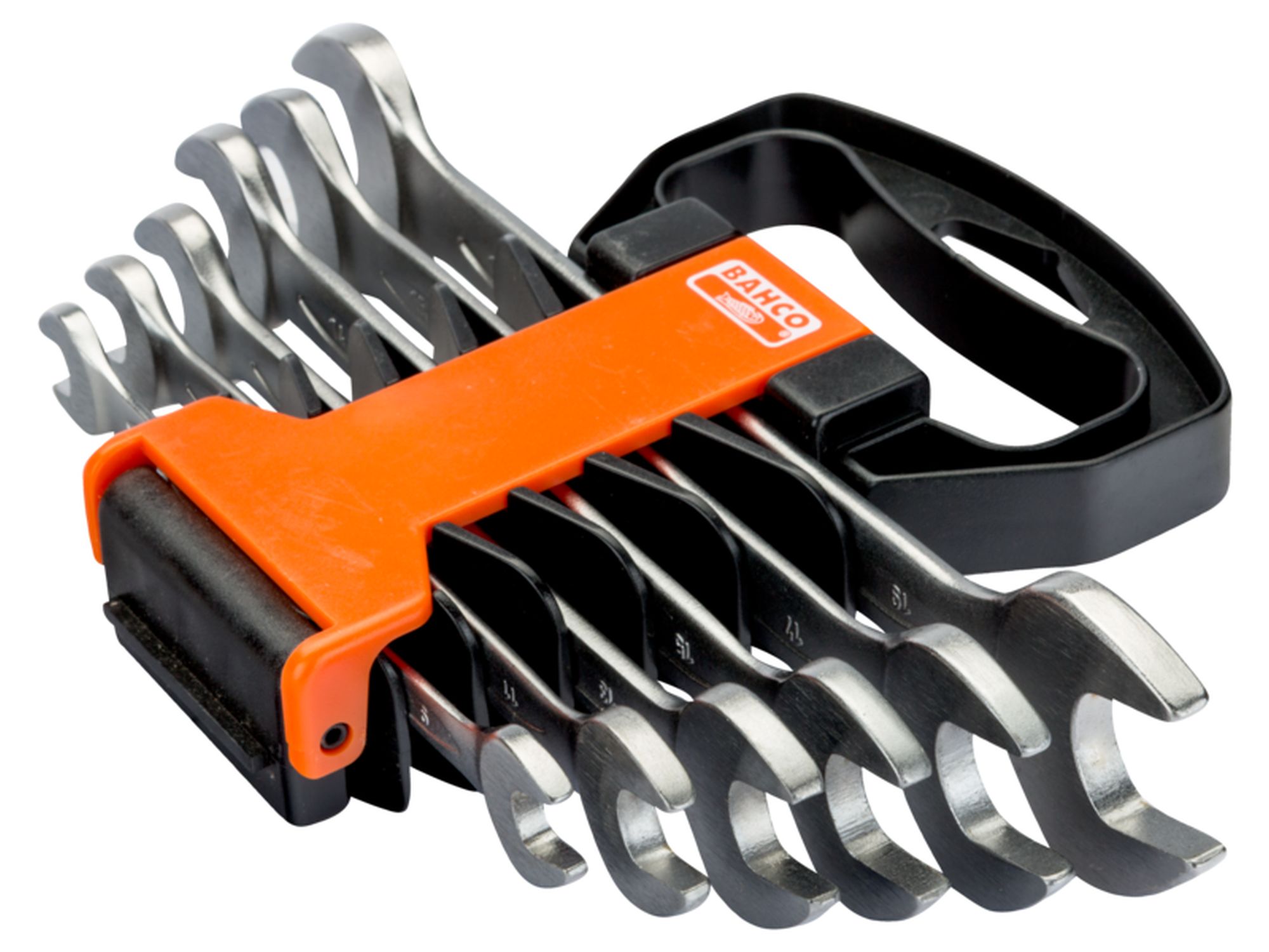 Juego de llaves fijas de dos bocas métricas (6 piezas/soporte de plástico)