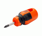 Destornillador Pozidriv BahcoFit con mango de goma Stubby (PZ2 x 25 mm)