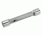 Llave de tubo de dos bocas de 12 mm x 13 mm con acabado cromado de 138 mm