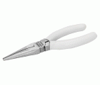 Alicates de boca semirredonda y de acero inoxidable con mangos recubiertos de PVC, 150 mm