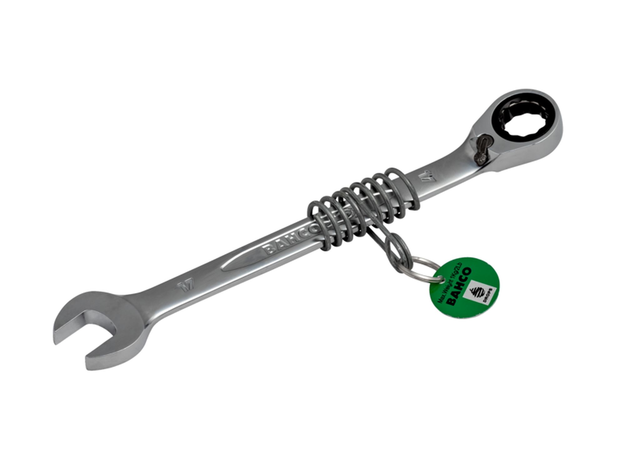 Ratcheting Combination Wrench with Safety Spring 8 mm