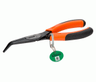 Alicates de boca semirredonda ERGO™ con punta curvada a 45° y anilla de seguridad de 200 m