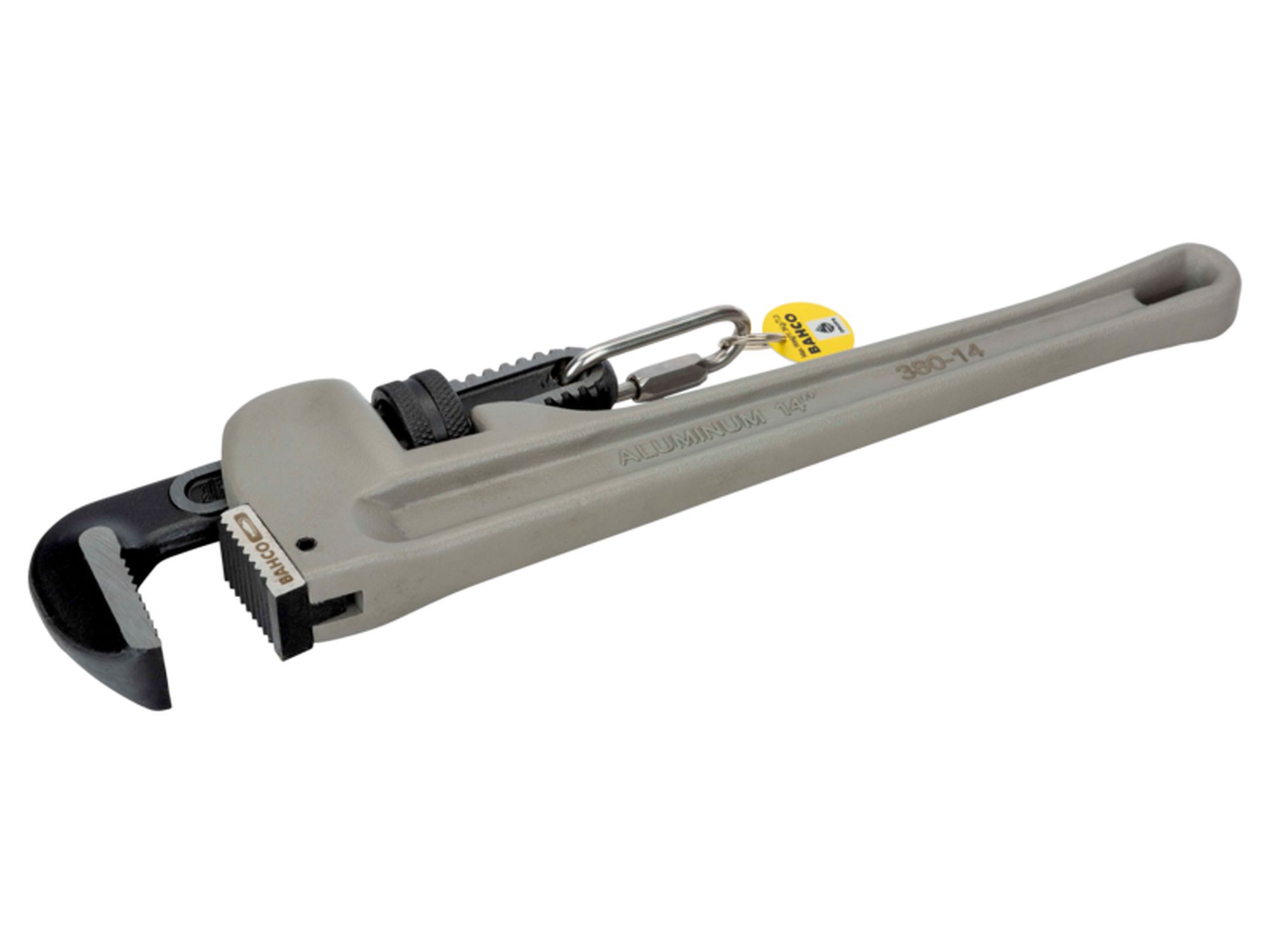 Llave de aluminio para tubos con acoplamiento rápido de 455 mm