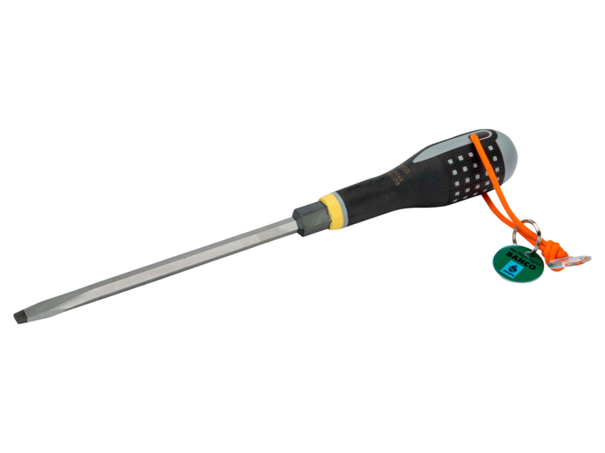 ERGO™ Bolster Screwdriver for Slotted Head Screws with Dyneema String 2 mm x 12 mm x 200 mm