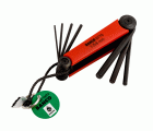 Metric Hex Folding L-Key Set with Phosphate Finish 1.5 mm-6 mm - 7 Pcs with Kevlar Textile Wire Loop