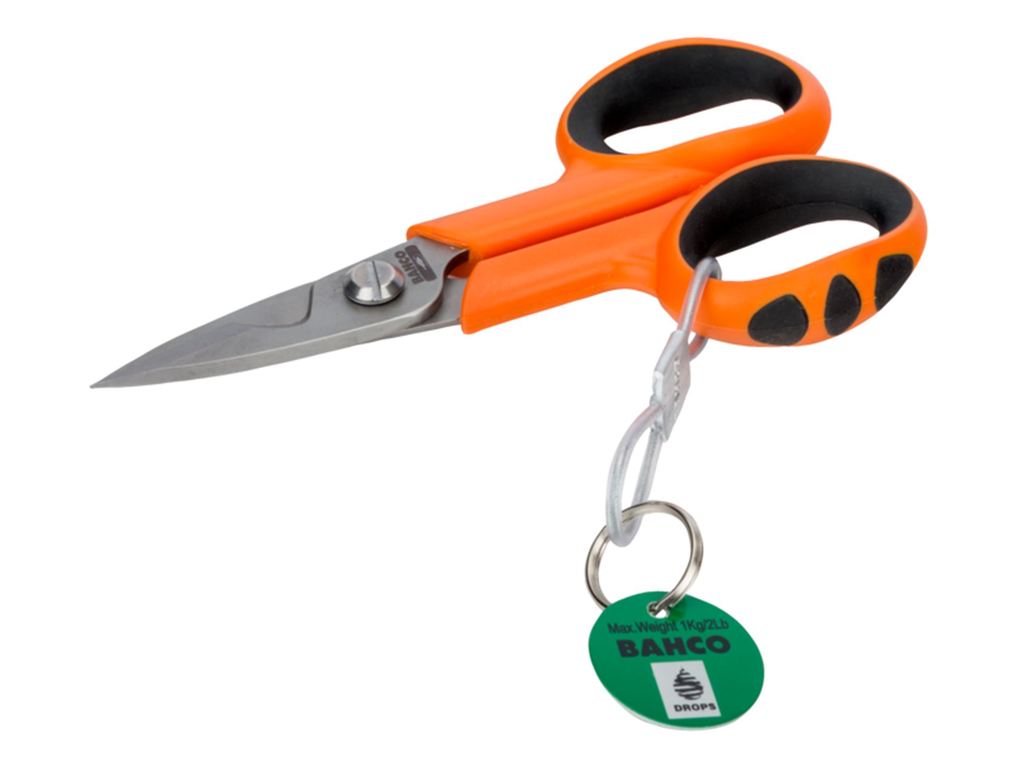 Tijeras de electricista para trabajos pesados con lazo de alambre de 43 mm