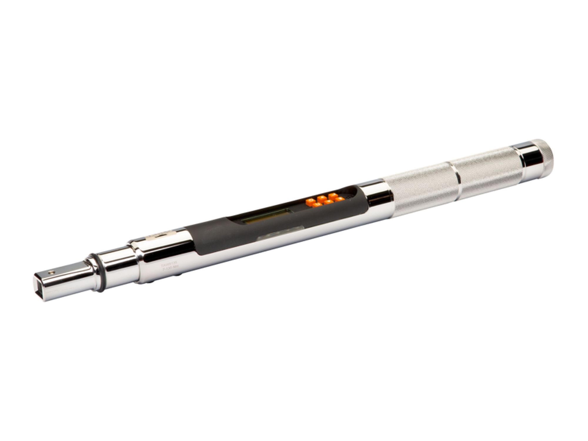 Llave dinamométrica electrónica de par y grados y cabeza intercambiable rectangular