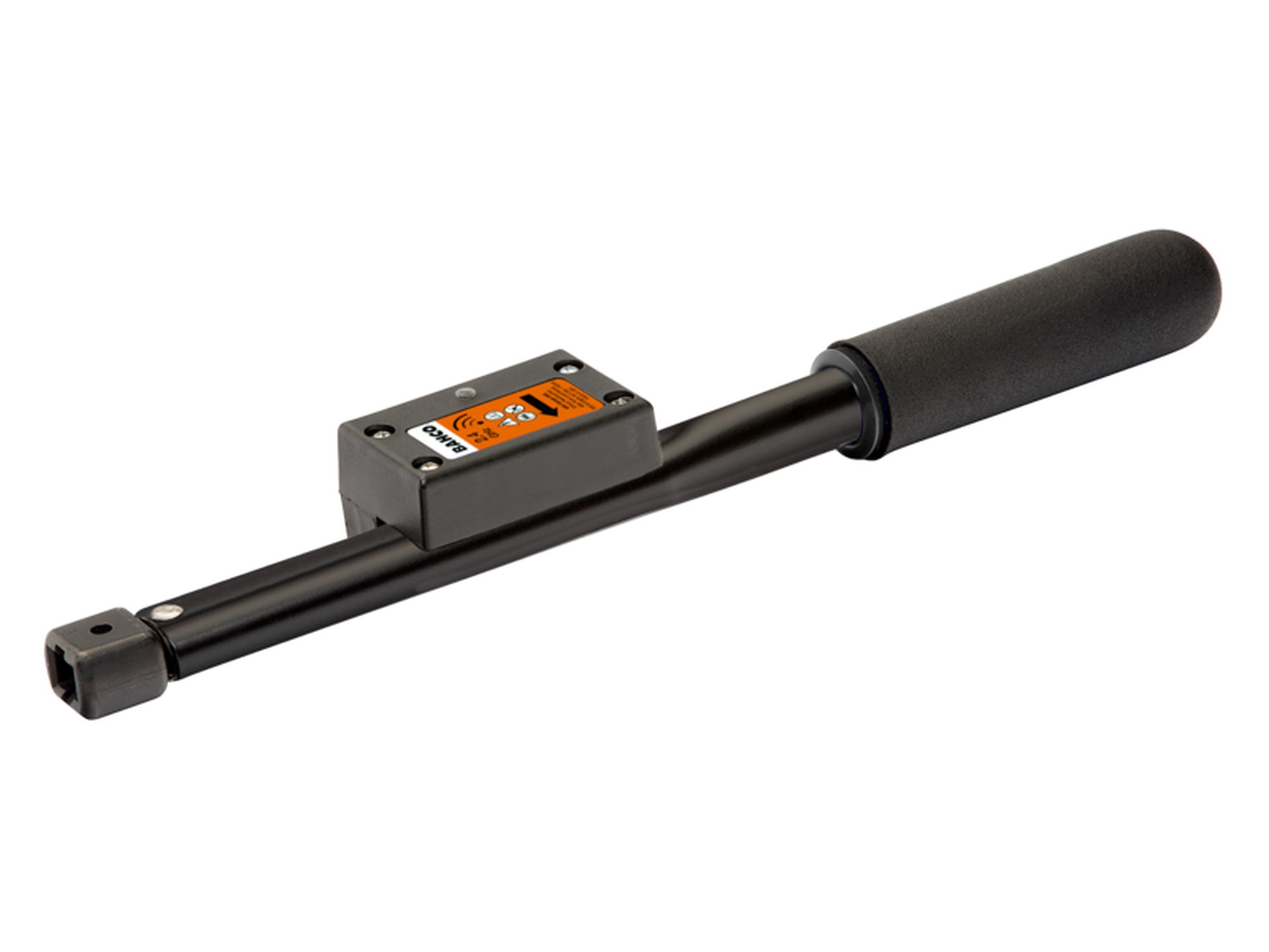 Llave dinamométrica mecánica de disparo de par prefijado con control inalámbrico y cabeza intercambiable de conexión rectangular