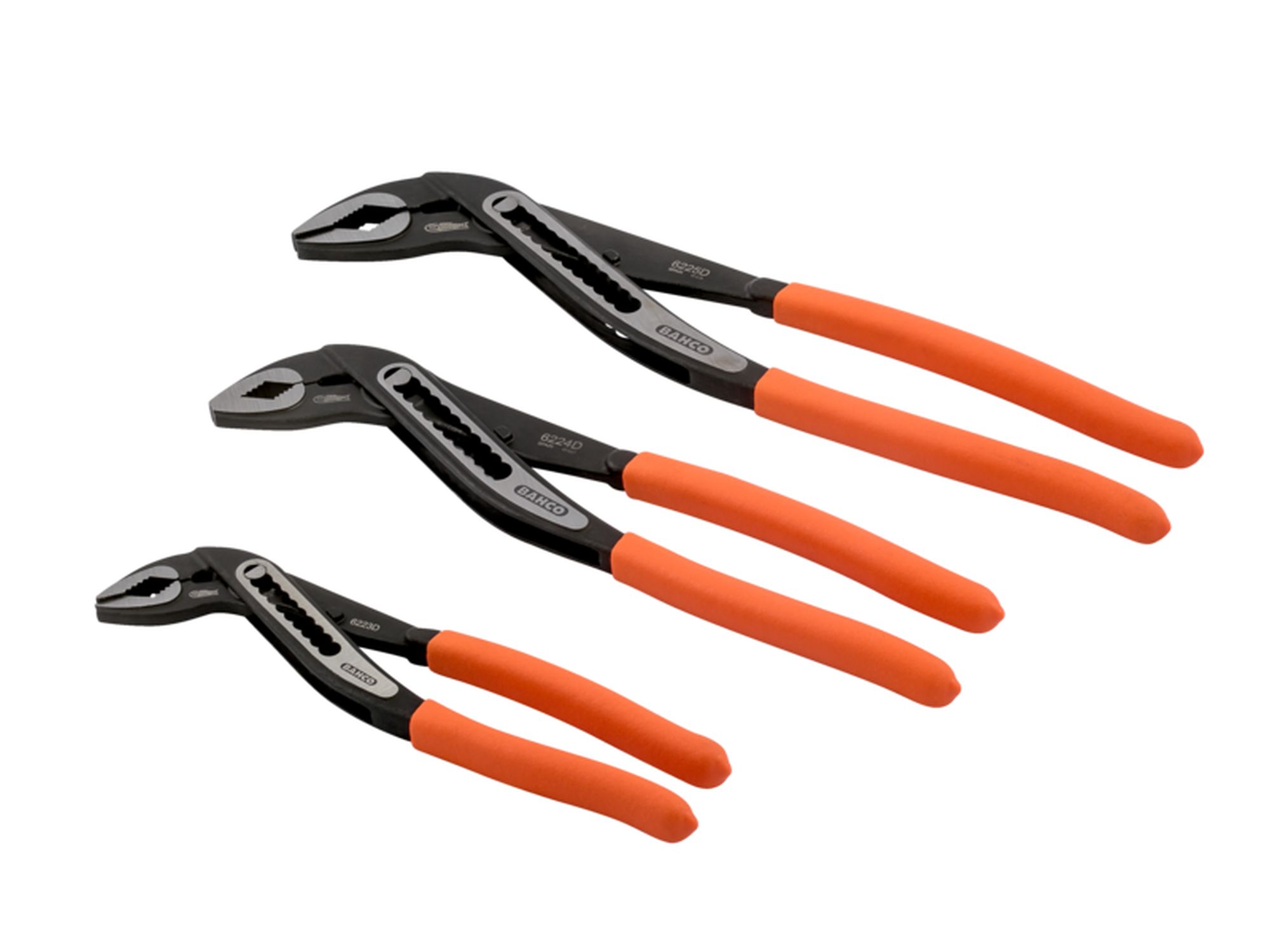 Juego de tenazas articuladas ajustables (3 piezas)