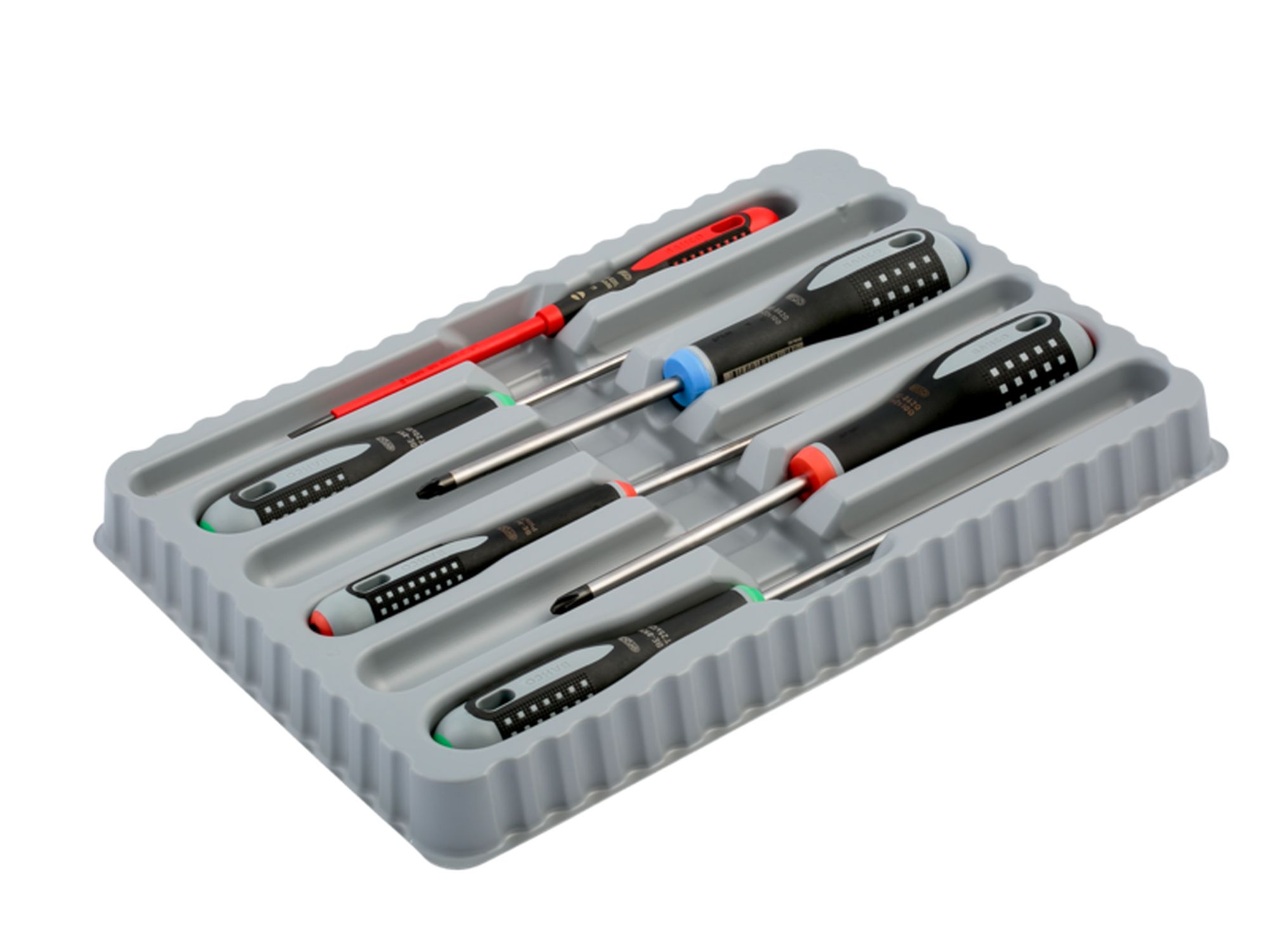 Juego de 6 destornilladores para ranurados, Phillips, Pozidriv y TORX® ERGO™ con agarre de goma