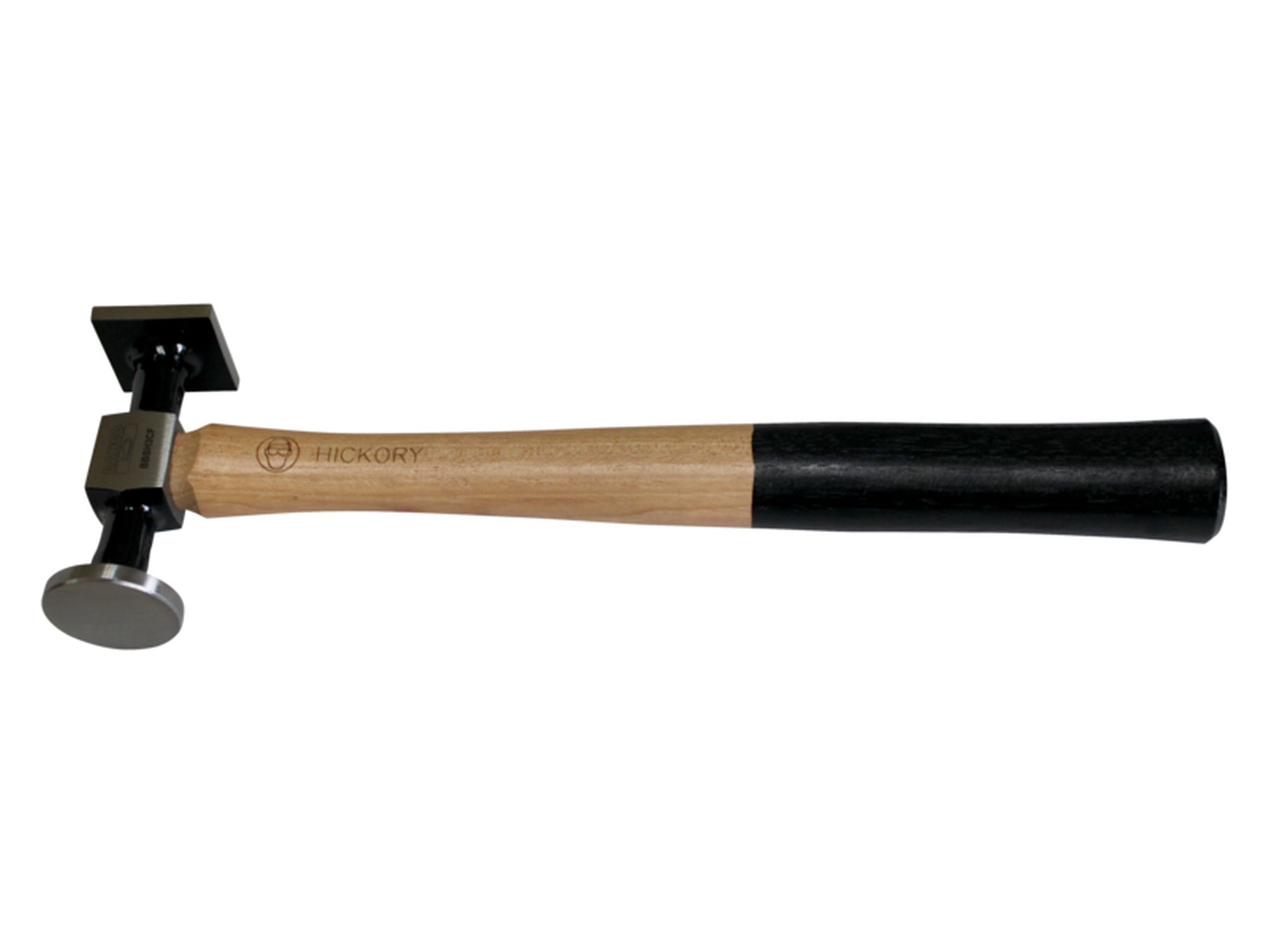 Martillo para carrocero. Cabeza cuadrada plana, redonda abombada lista