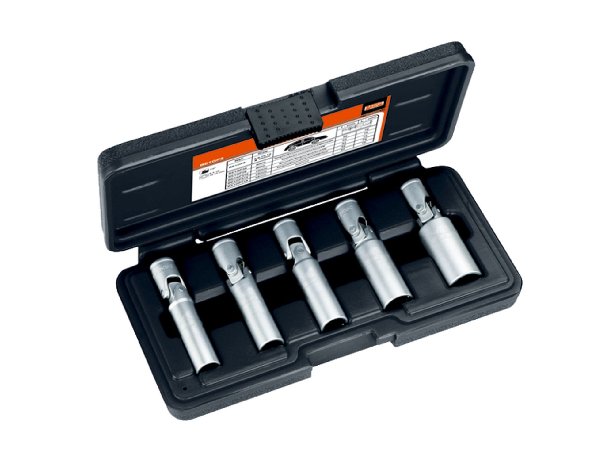 Juego de 5 vasos articulados para calentadores bi-hex universal. Cuadrado 1/4