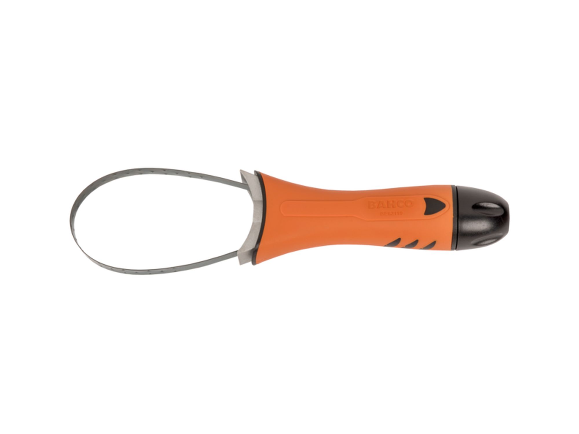 Llave de fleje para filtros de aceite con mango de goma