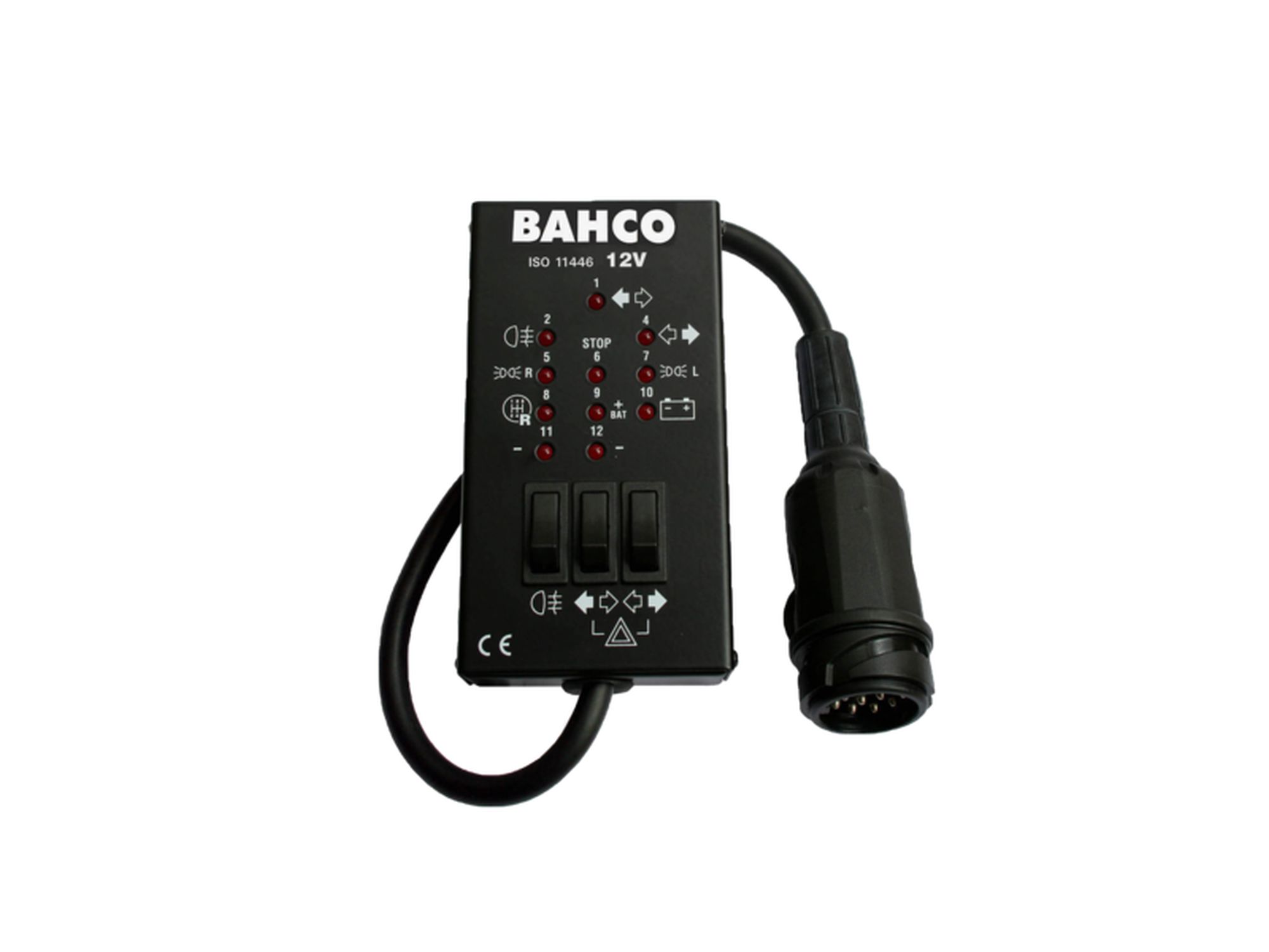 Comprobador toma de remolque para sistemas 13 polos 12V