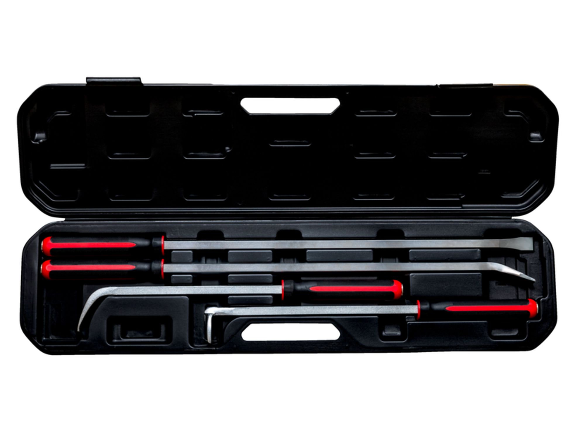 Juego de palanca larga con mango de goma, 4 piezas