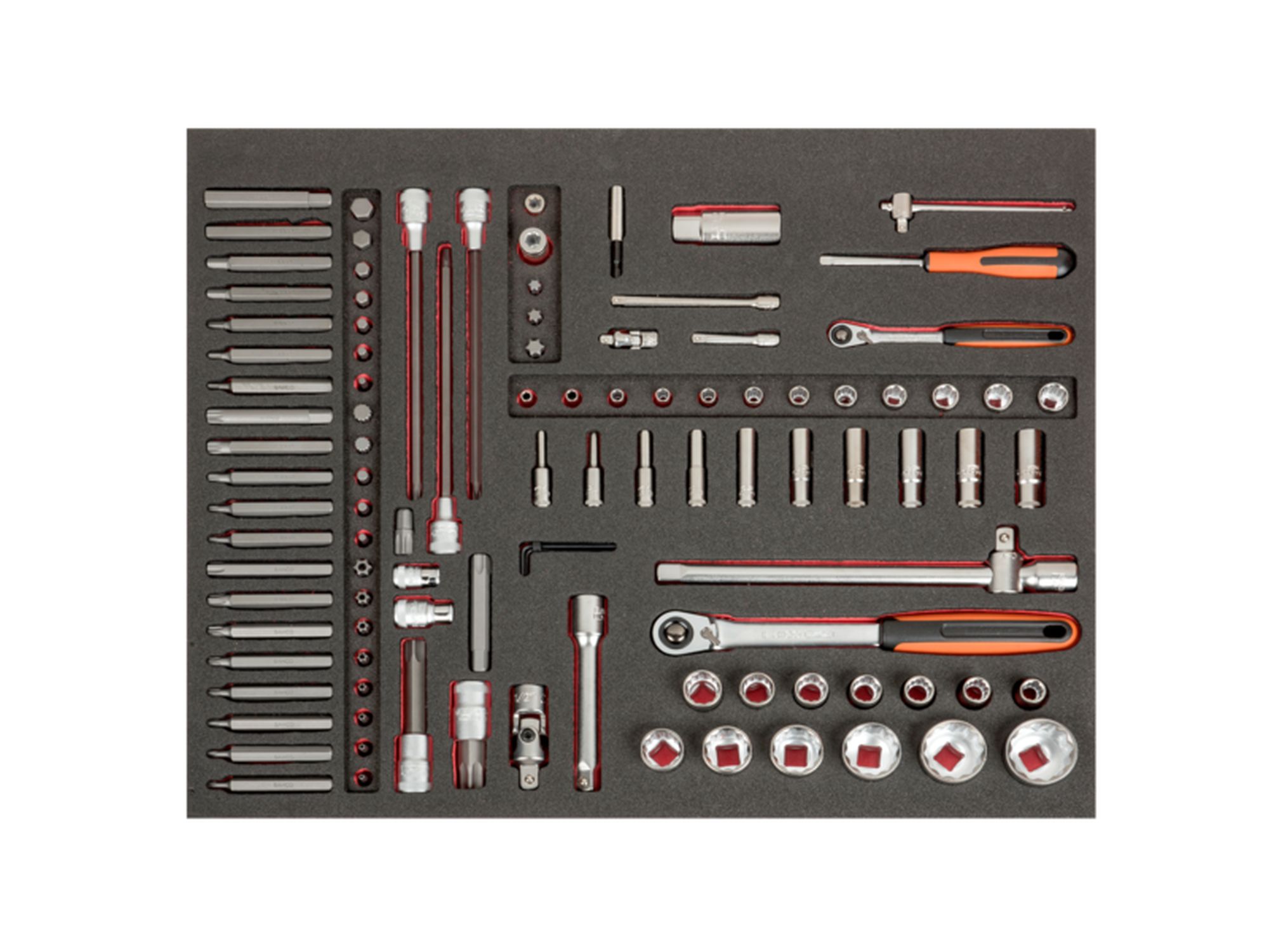 Juego de vasos y puntas de 10 mm, 1/4