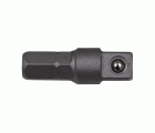 Adaptador hexágono macho a cuadrado macho 1/4