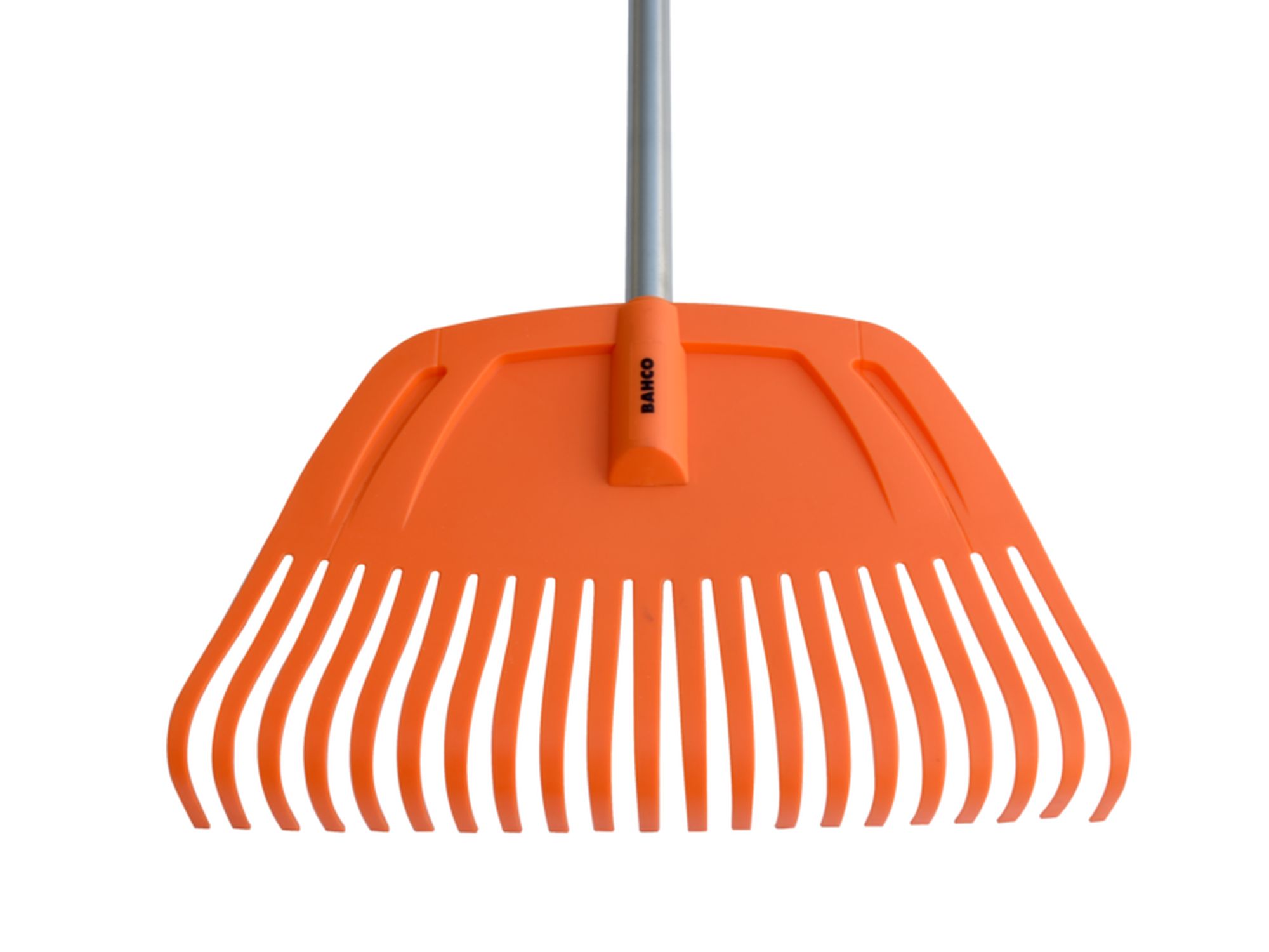 Rastrillo para césped con cabeza mediana y 21 púas de plástico (1555 mm)